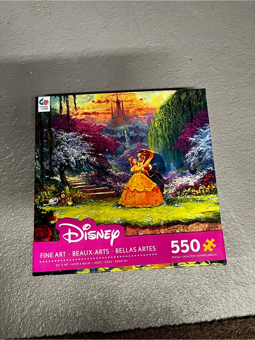 Ceaco Disney Fine Art Beauty and the Beast Garden Waltz Jigsaw Puzzle 550 pieces